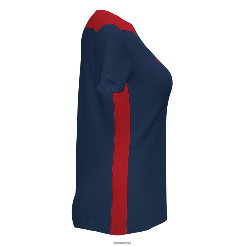 nei Joma skjorte kortermet mesterskap vi marineblå rød FBD0T02472 kvinner
