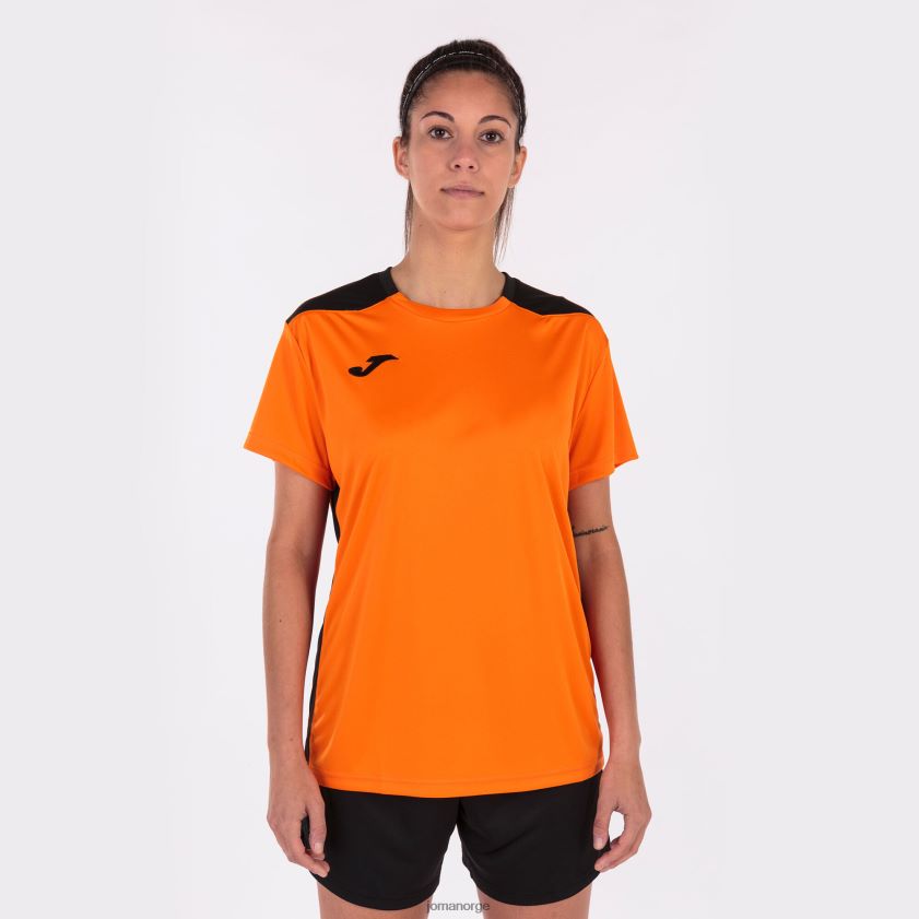 nei Joma skjorte kortermet mesterskap vi oransje svart FBD0T02235 kvinner