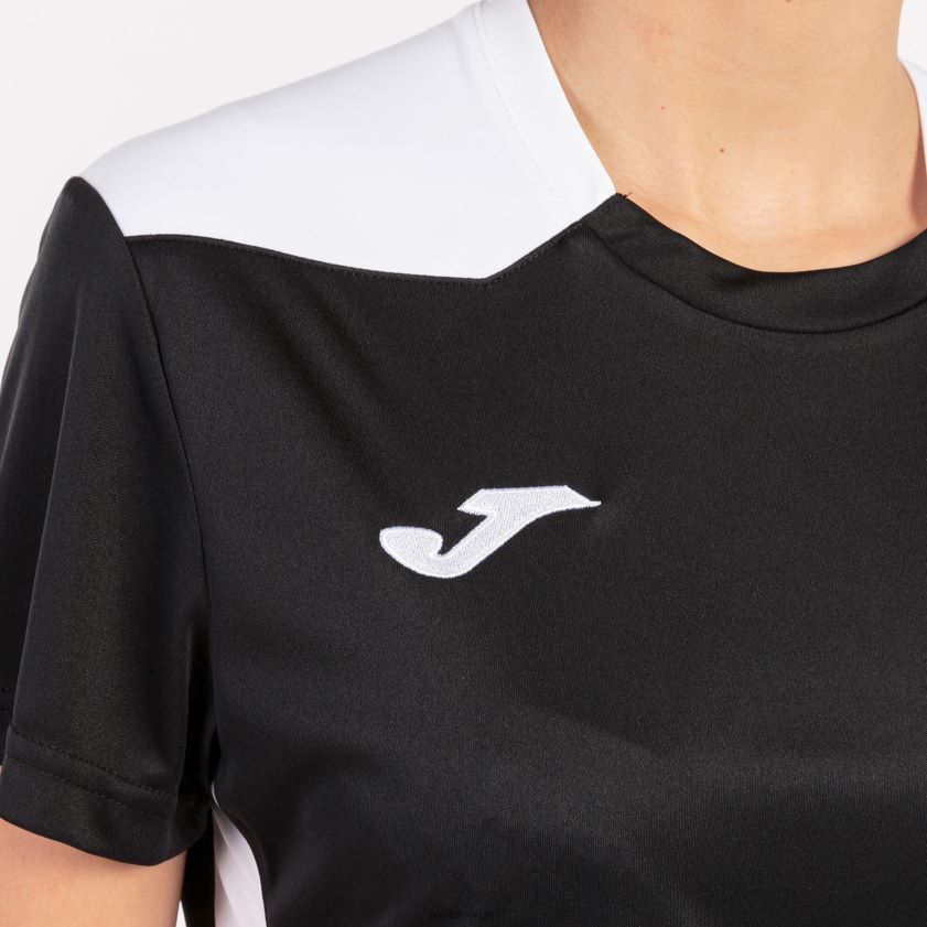 nei Joma skjorte kortermet mesterskap vi svart hvit FBD0T02339 kvinner