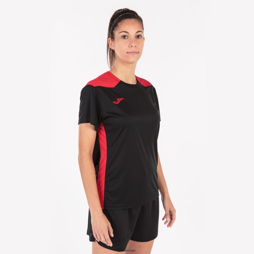 nei Joma skjorte kortermet mesterskap vi svart, rød FBD0T03648 kvinner
