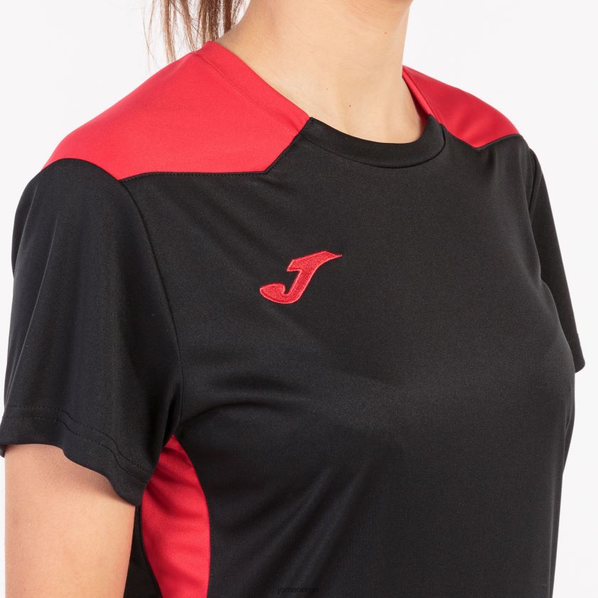 nei Joma skjorte kortermet mesterskap vi svart, rød FBD0T03648 kvinner