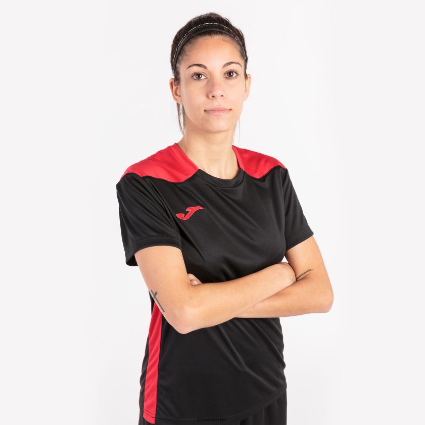 nei Joma skjorte kortermet mesterskap vi svart, rød FBD0T03648 kvinner