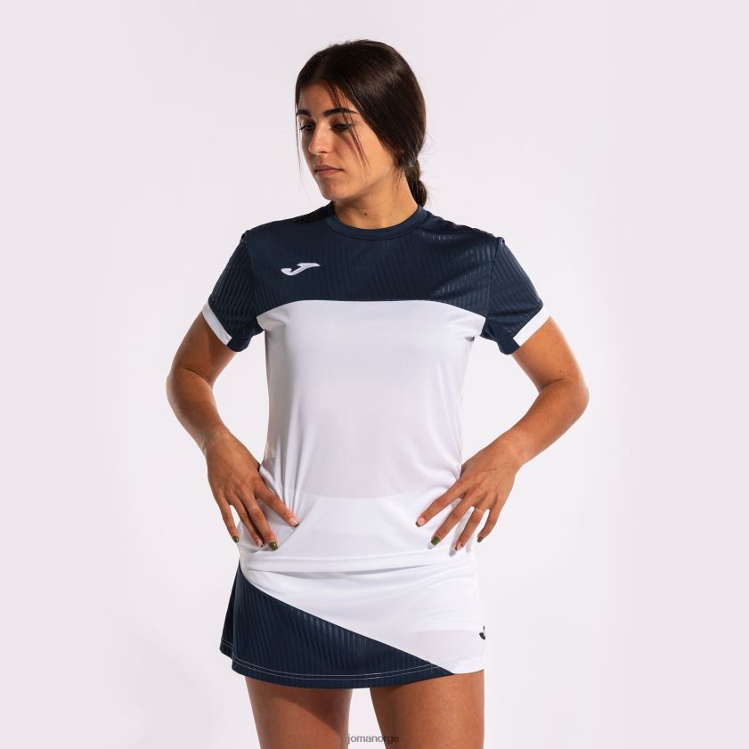 nei Joma skjorte kortermet montreal hvit marineblå FBD0T02587 kvinner