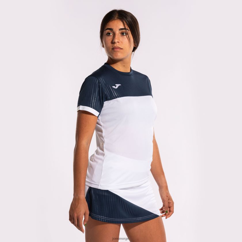 nei Joma skjorte kortermet montreal hvit marineblå FBD0T02587 kvinner