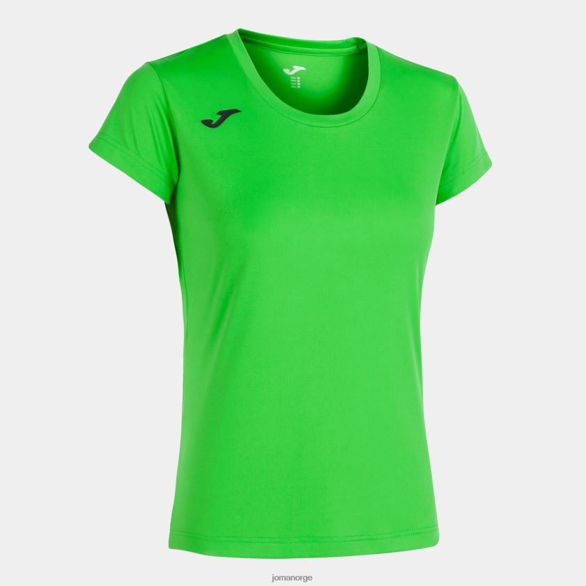 nei Joma skjorte kortermet plate ii fluorescerende grønn FBD0T02371 kvinner