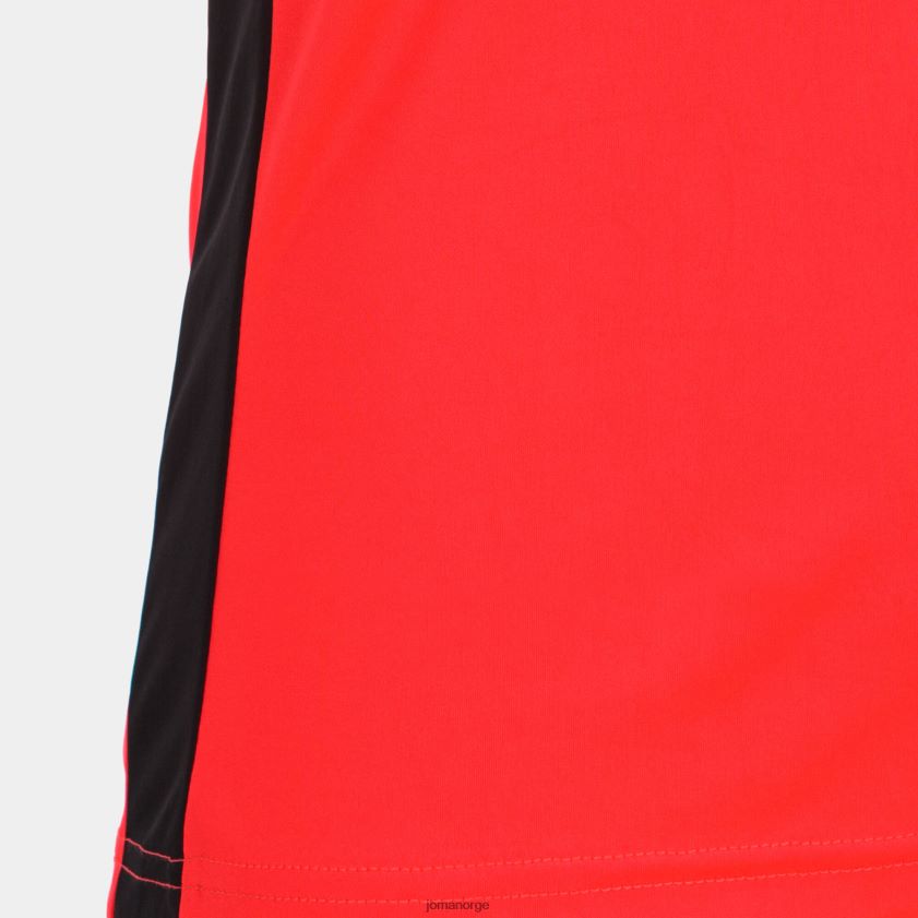 nei Joma skjorte kortermet plate ii fluorescerende korallsvart FBD0T02012 kvinner