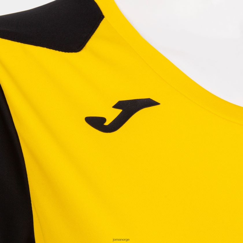 nei Joma skjorte kortermet plate ii gul svart FBD0T01699 kvinner