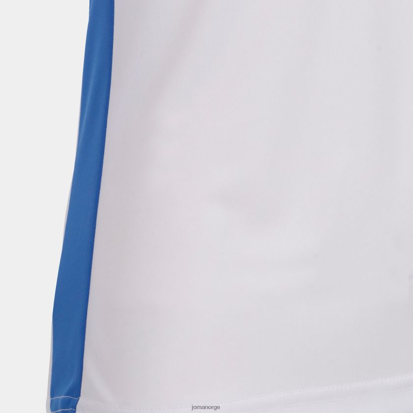 nei Joma skjorte kortermet plate ii hvit kongeblå FBD0T02488 kvinner