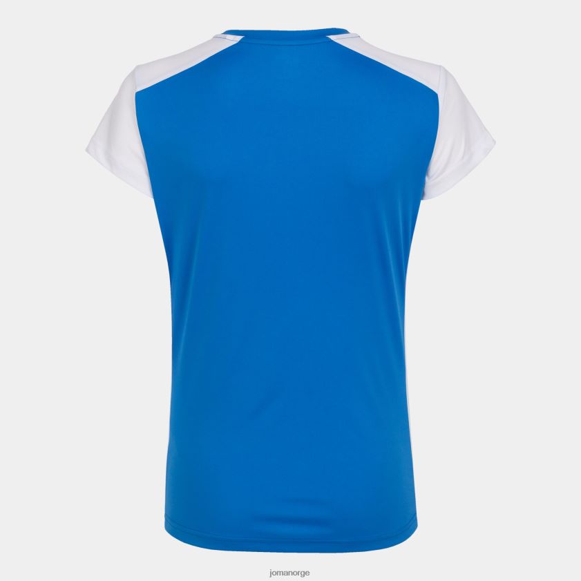 nei Joma skjorte kortermet plate ii kongeblå hvit FBD0T03667 kvinner