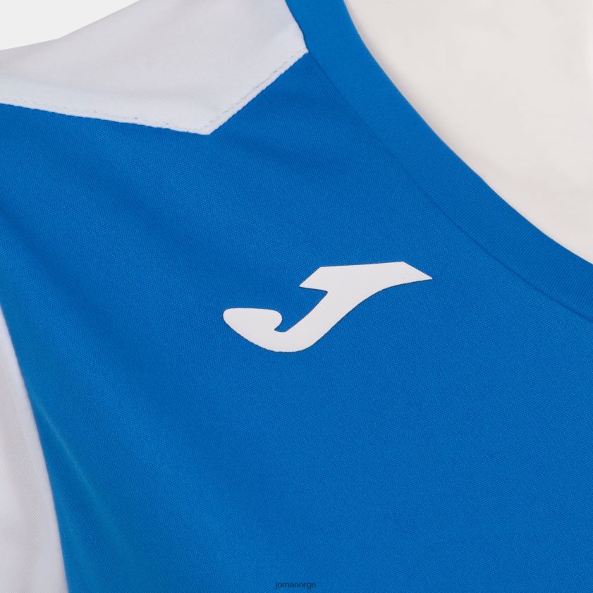 nei Joma skjorte kortermet plate ii kongeblå hvit FBD0T03667 kvinner