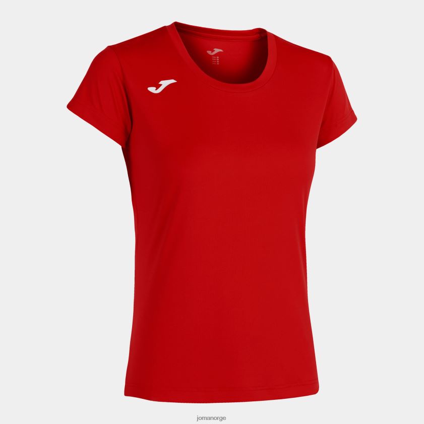nei Joma skjorte kortermet plate ii rød FBD0T02226 kvinner