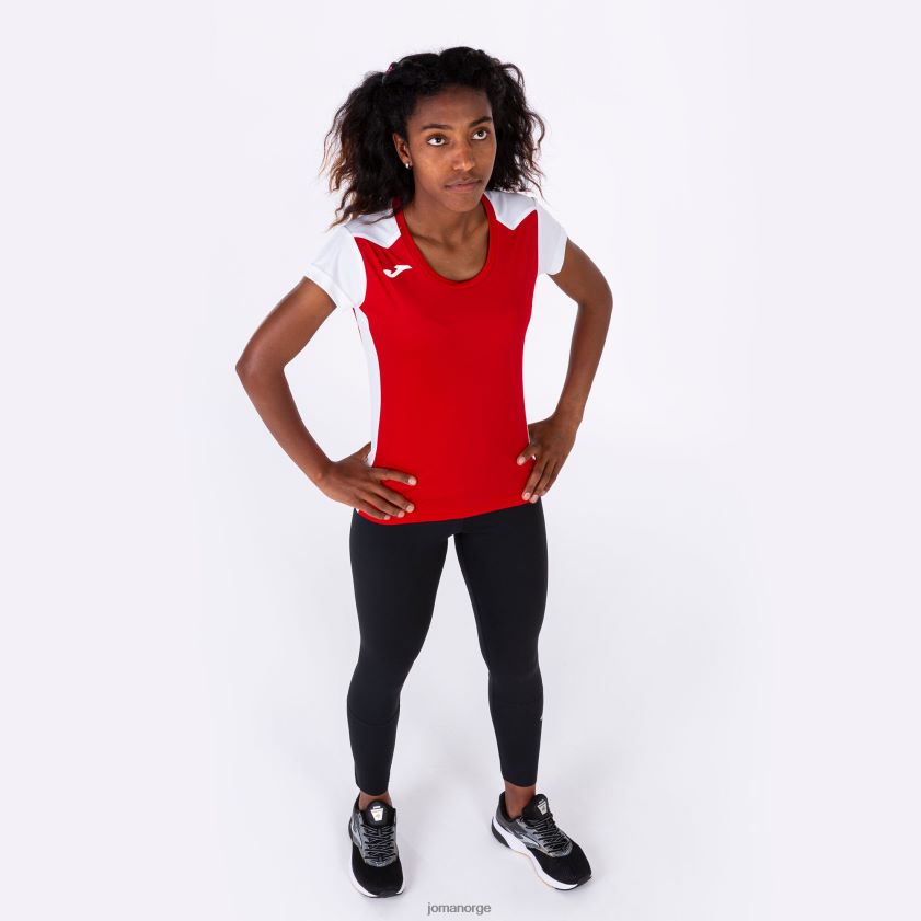 nei Joma skjorte kortermet plate ii rød Hvit FBD0T02224 kvinner