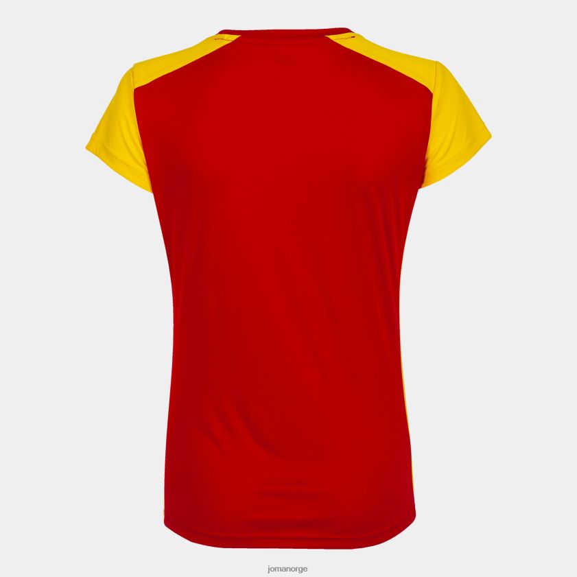 nei Joma skjorte kortermet plate ii rød gul FBD0T02007 kvinner