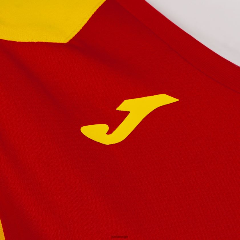 nei Joma skjorte kortermet plate ii rød gul FBD0T02007 kvinner