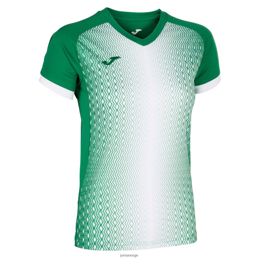 nei Joma skjorte kortermet supernova grønn hvit FBD0T02602 kvinner