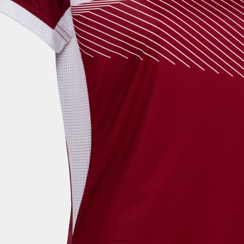 nei Joma skjorte kortermet supernova ii burgunder hvit FBD0T01677 kvinner