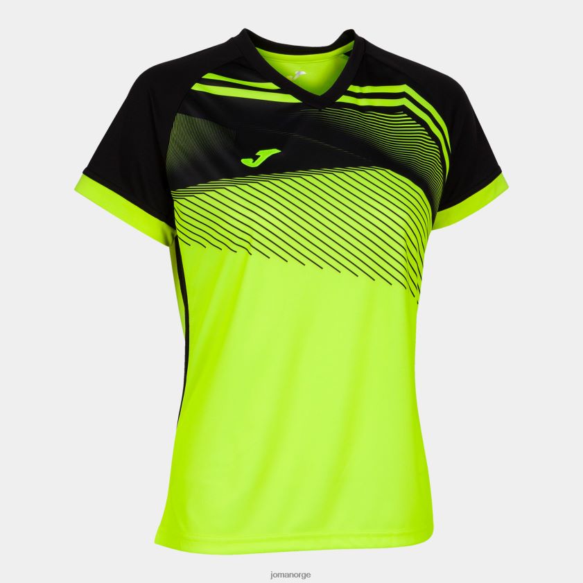 nei Joma skjorte kortermet supernova ii fluorescerende gul svart FBD0T01627 kvinner