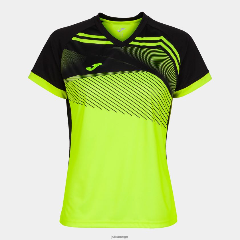 nei Joma skjorte kortermet supernova ii fluorescerende gul svart FBD0T01627 kvinner