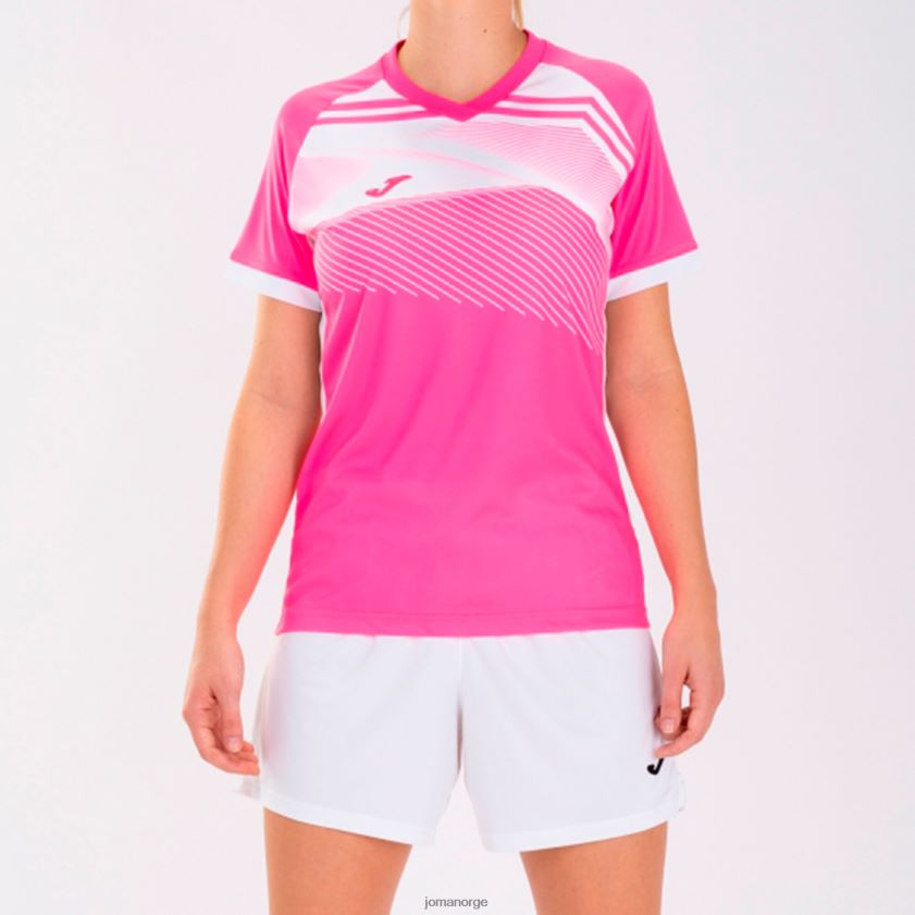 nei Joma skjorte kortermet supernova ii fluorescerende rosa hvit FBD0T03700 kvinner