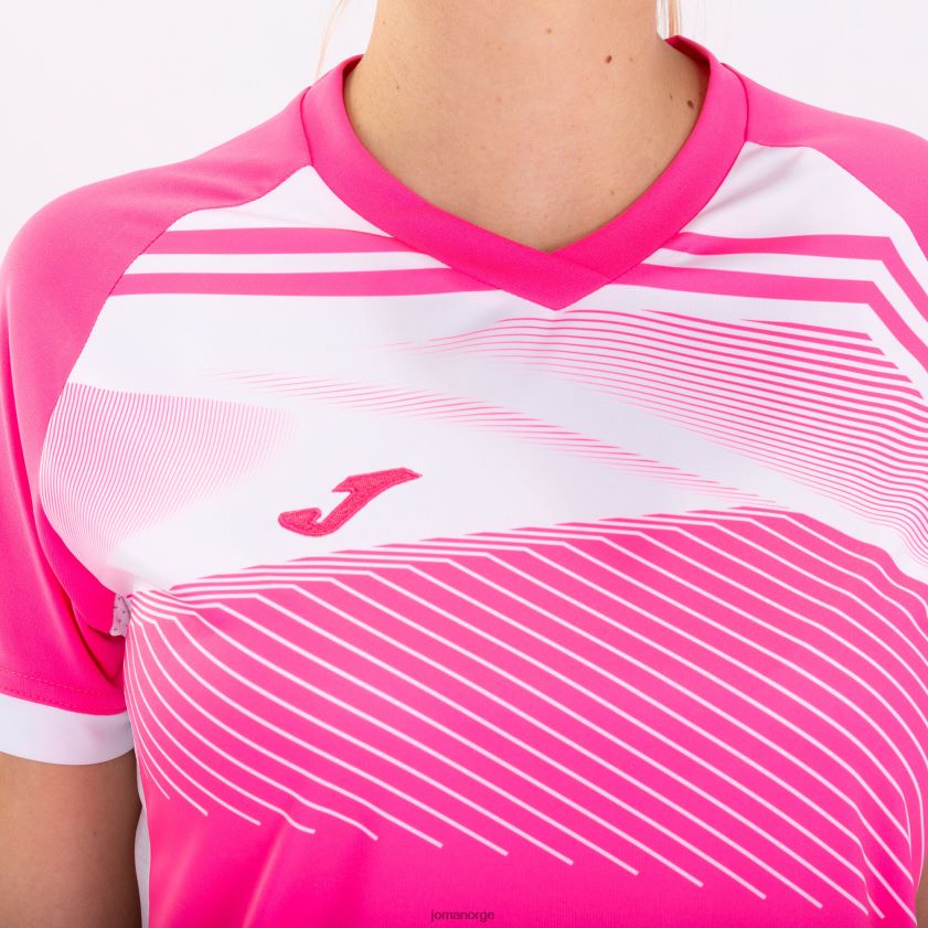 nei Joma skjorte kortermet supernova ii fluorescerende rosa hvit FBD0T03700 kvinner