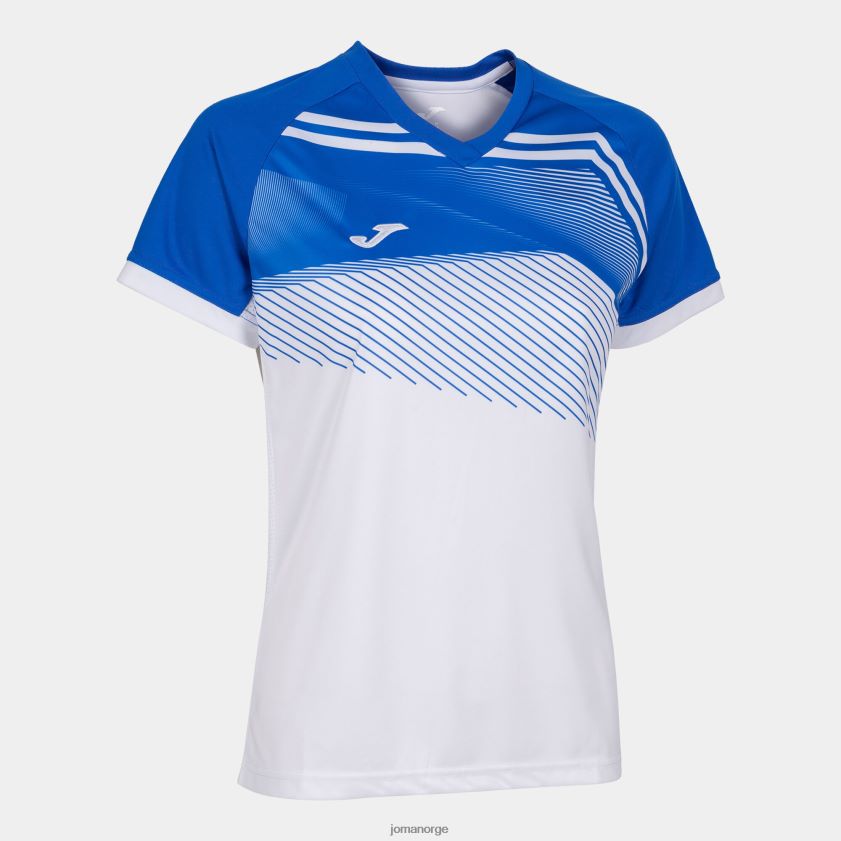nei Joma skjorte kortermet supernova ii hvit kongeblå FBD0T03659 kvinner