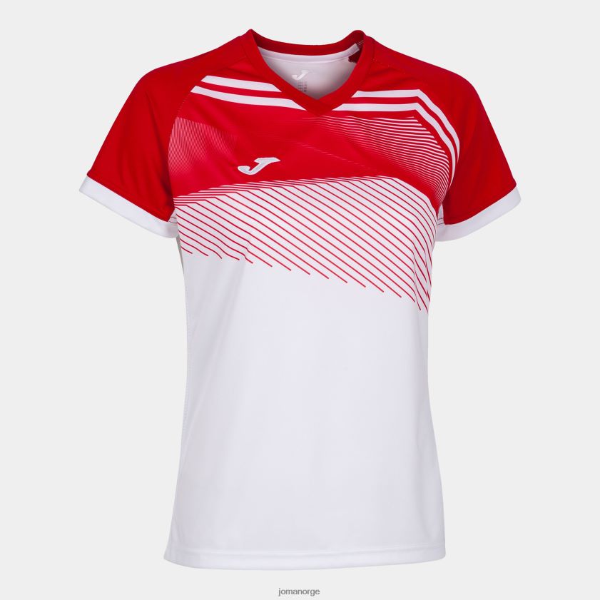 nei Joma skjorte kortermet supernova ii hvit rød FBD0T02450 kvinner