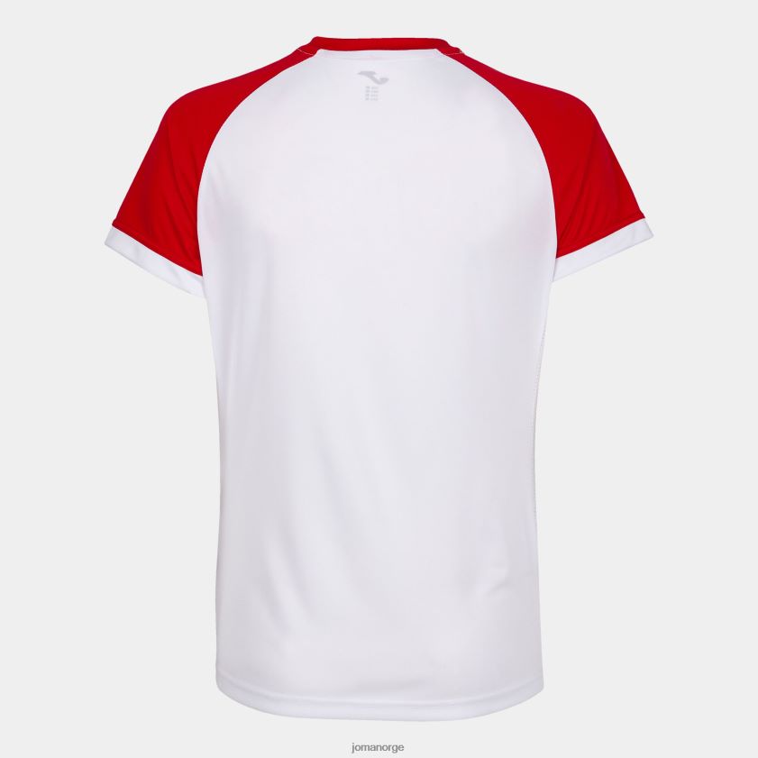 nei Joma skjorte kortermet supernova ii hvit rød FBD0T02450 kvinner