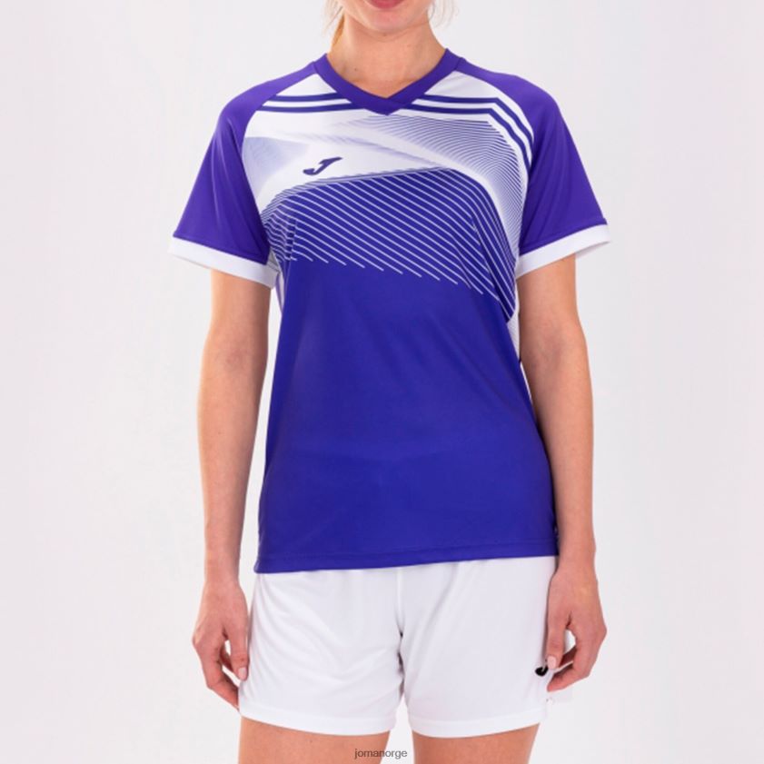 nei Joma skjorte kortermet supernova ii lilla hvit FBD0T01622 kvinner