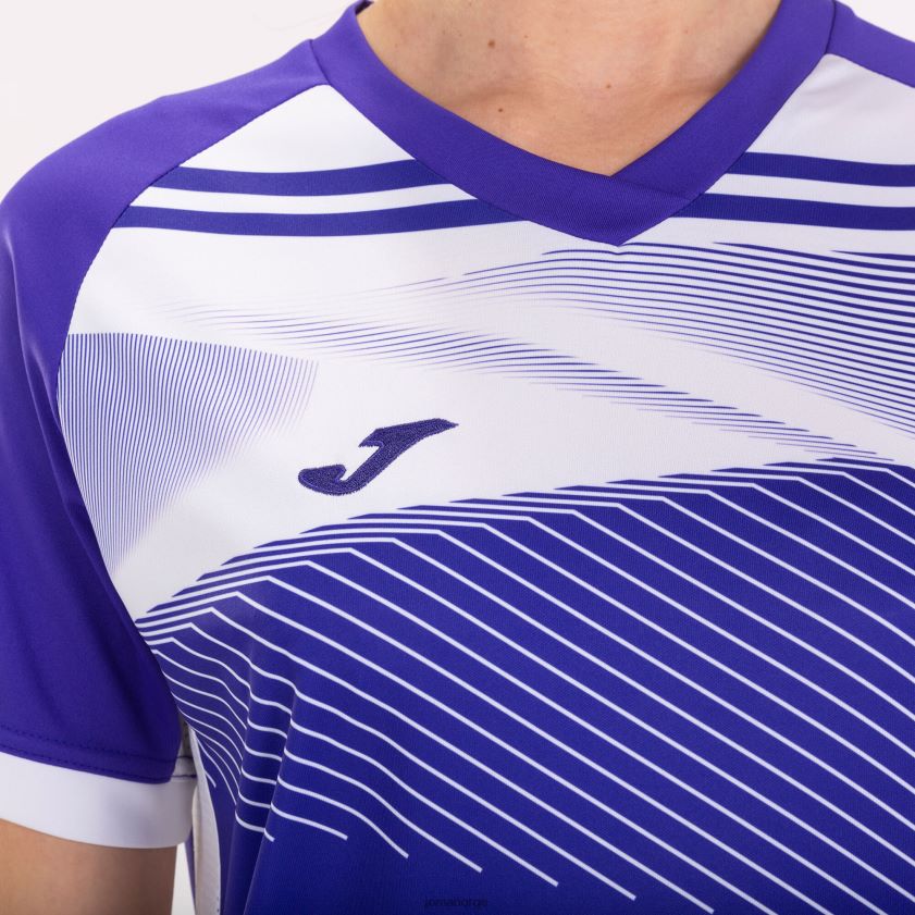 nei Joma skjorte kortermet supernova ii lilla hvit FBD0T01622 kvinner