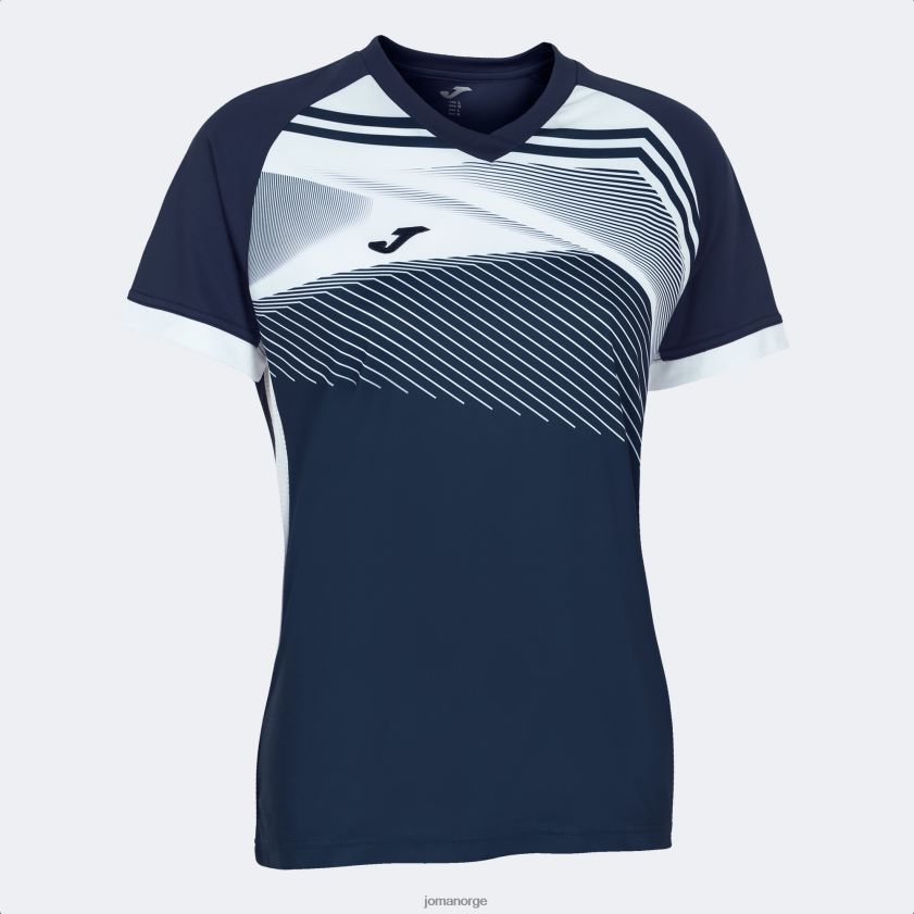 nei Joma skjorte kortermet supernova ii marineblå hvit FBD0T03660 kvinner