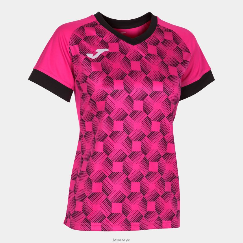 nei Joma skjorte kortermet supernova iii fluorescerende rosa svart FBD0T02199 kvinner