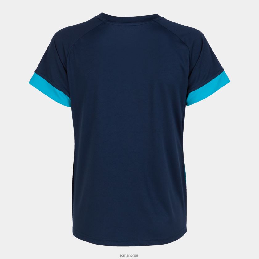 nei Joma skjorte kortermet supernova iii marineblå fluorescerende turkis FBD0T03902 kvinner