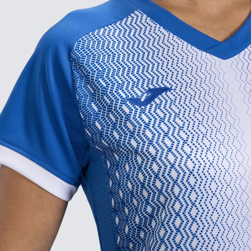 nei Joma skjorte kortermet supernova kongeblå hvit FBD0T03980 kvinner