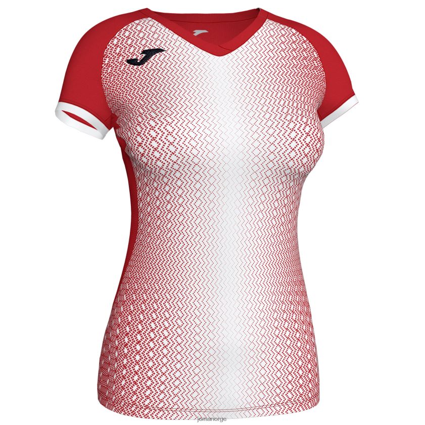 nei Joma skjorte kortermet supernova rød Hvit FBD0T03792 kvinner