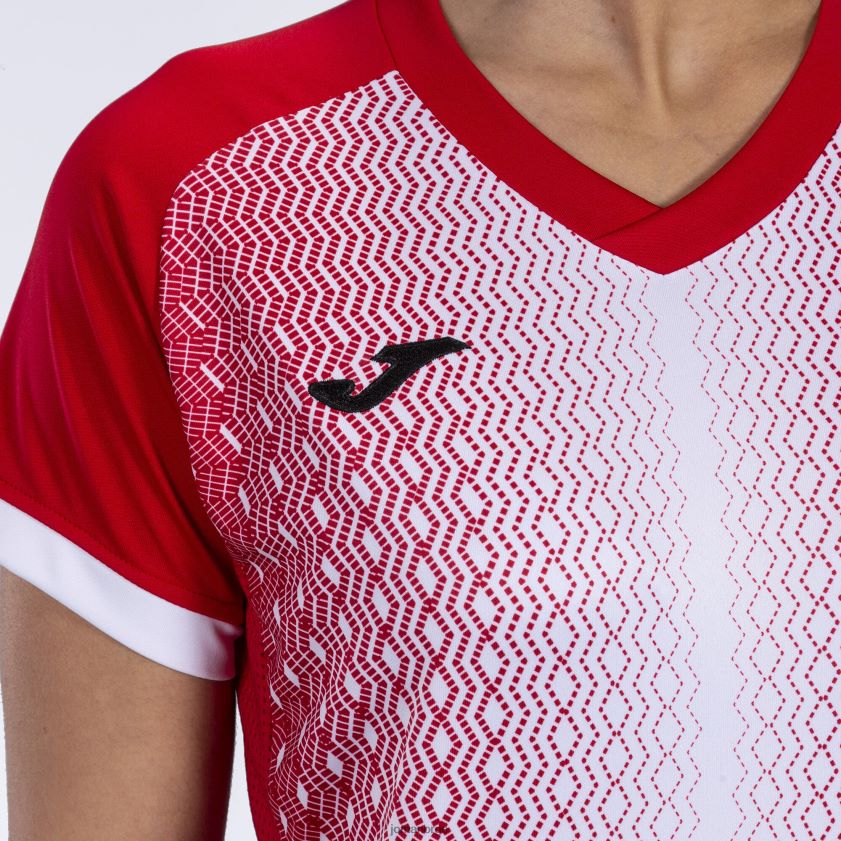 nei Joma skjorte kortermet supernova rød Hvit FBD0T03792 kvinner