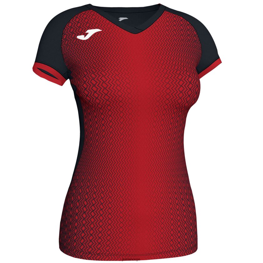 nei Joma skjorte kortermet supernova svart, rød FBD0T03786 kvinner