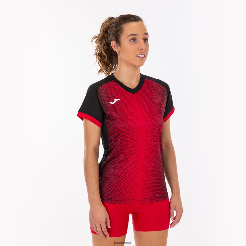 nei Joma skjorte kortermet supernova svart, rød FBD0T03786 kvinner