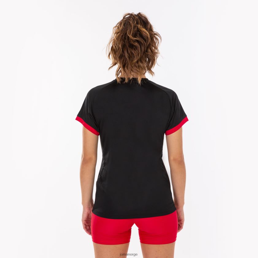 nei Joma skjorte kortermet supernova svart, rød FBD0T03786 kvinner