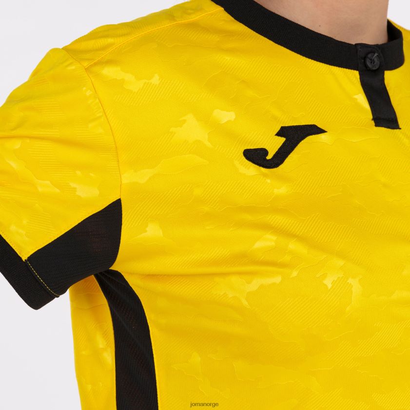 nei Joma skjorte kortermet toletum ii gul svart FBD0T01682 kvinner