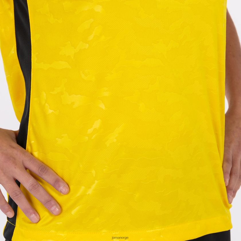 nei Joma skjorte kortermet toletum ii gul svart FBD0T01682 kvinner
