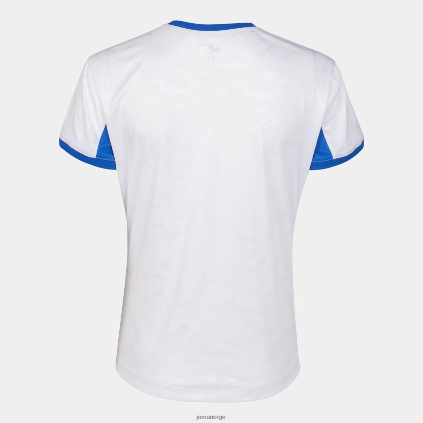 nei Joma skjorte kortermet toletum ii hvit kongeblå FBD0T02215 kvinner