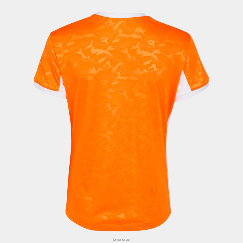 nei Joma skjorte kortermet toletum ii oransje hvit FBD0T02600 kvinner