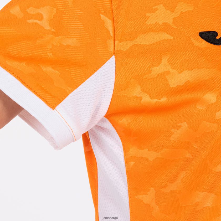 nei Joma skjorte kortermet toletum ii oransje hvit FBD0T02600 kvinner