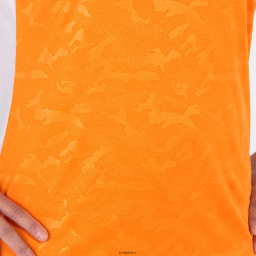 nei Joma skjorte kortermet toletum ii oransje hvit FBD0T02600 kvinner