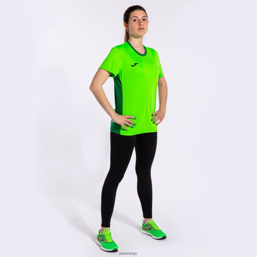 nei Joma skjorte kortermet vinner ii fluorescerende grønn FBD0T01694 kvinner