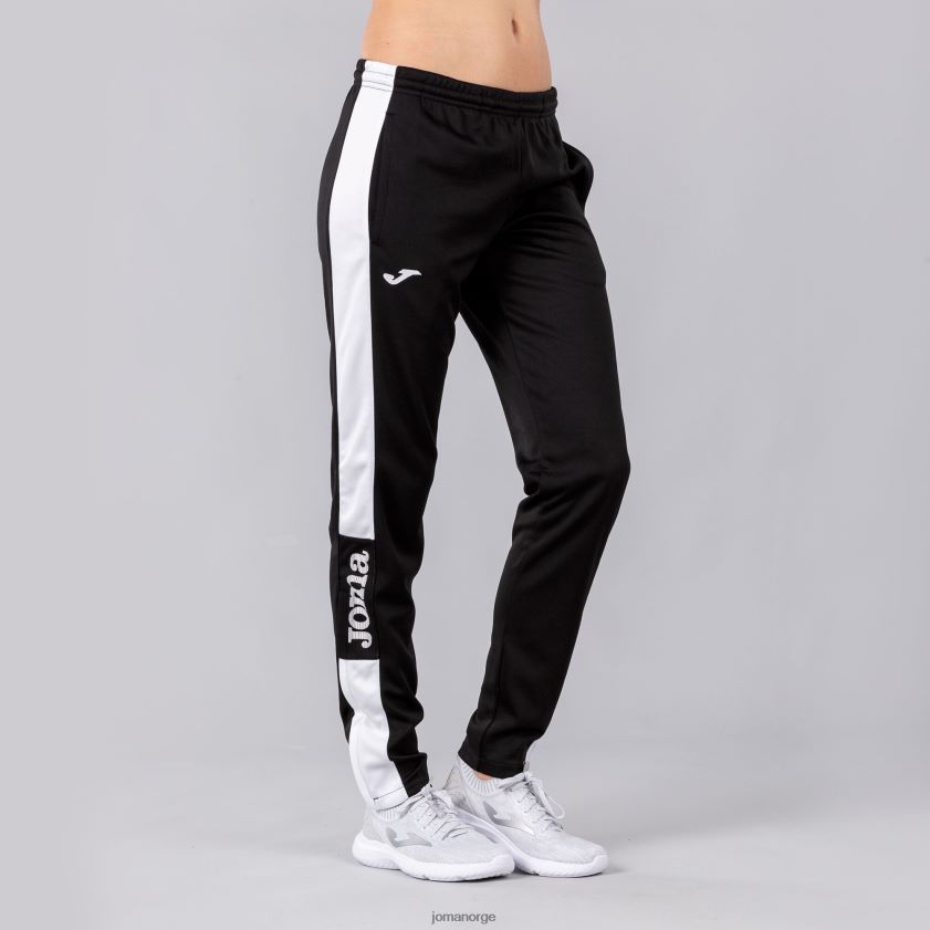 nei Joma lange bukser mesterskap iv svart hvit FBD0T04013 kvinner