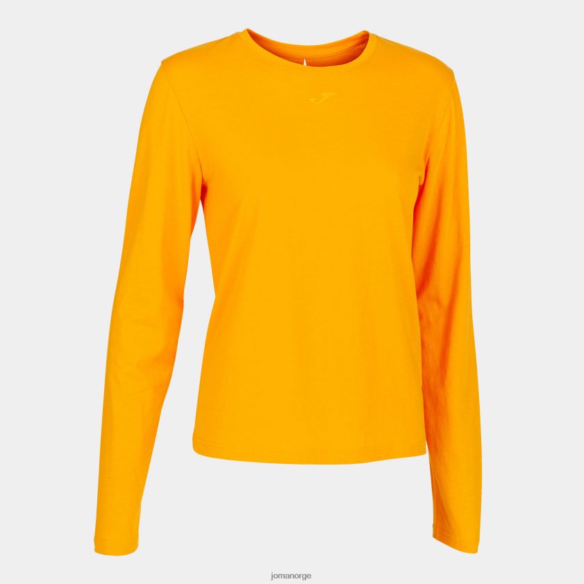 nei Joma økologisk langermet skjorte oransje FBD0T01961 kvinner