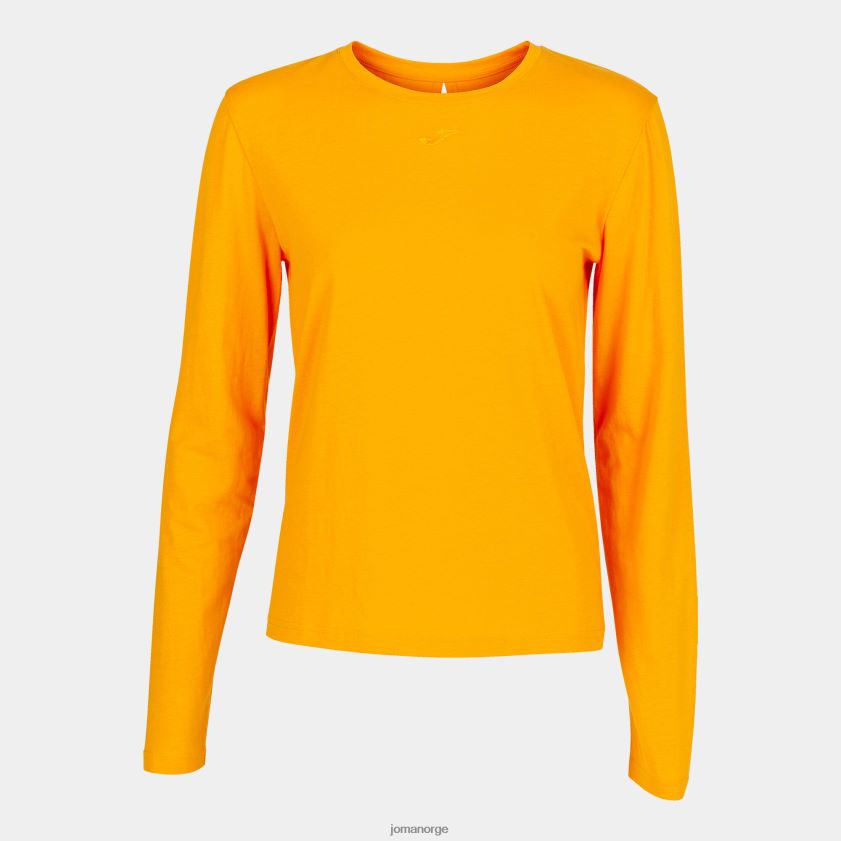 nei Joma økologisk langermet skjorte oransje FBD0T01961 kvinner