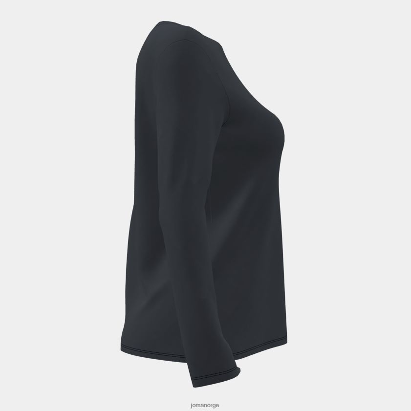 nei Joma økologisk langermet skjorte svart FBD0T02064 kvinner