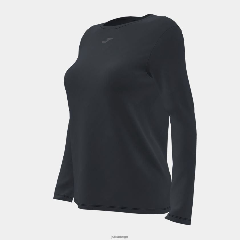 nei Joma økologisk langermet skjorte svart FBD0T02064 kvinner